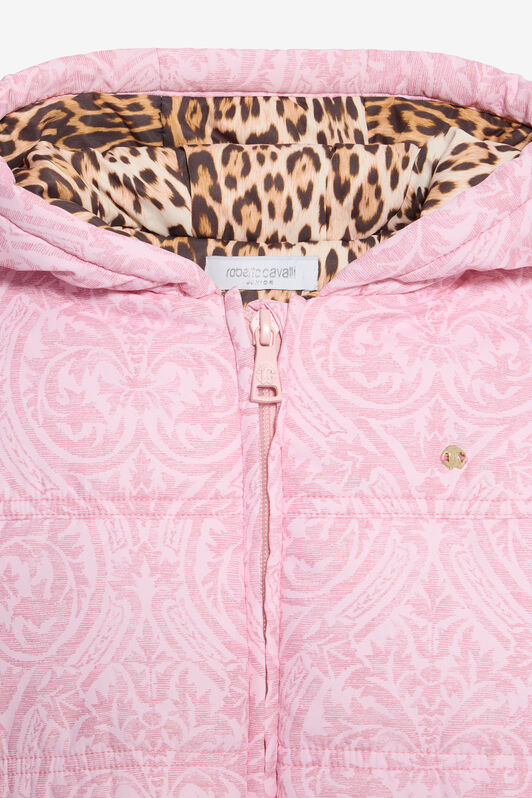 JU Giacca Imbottita Rosa Baby Con Stampa Floreale JU Giacca Imbottita Rosa Baby Con Stampa Floreale BABY ROSE VJT402-5RP28