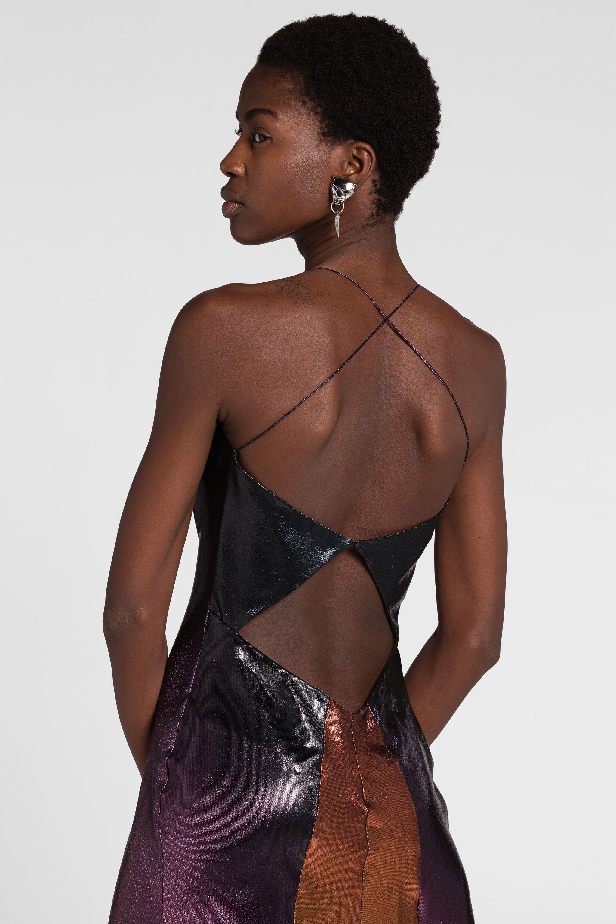 RC Robe longue avec dégradé de couleurs MULTICOLOR PQT101-RJ026