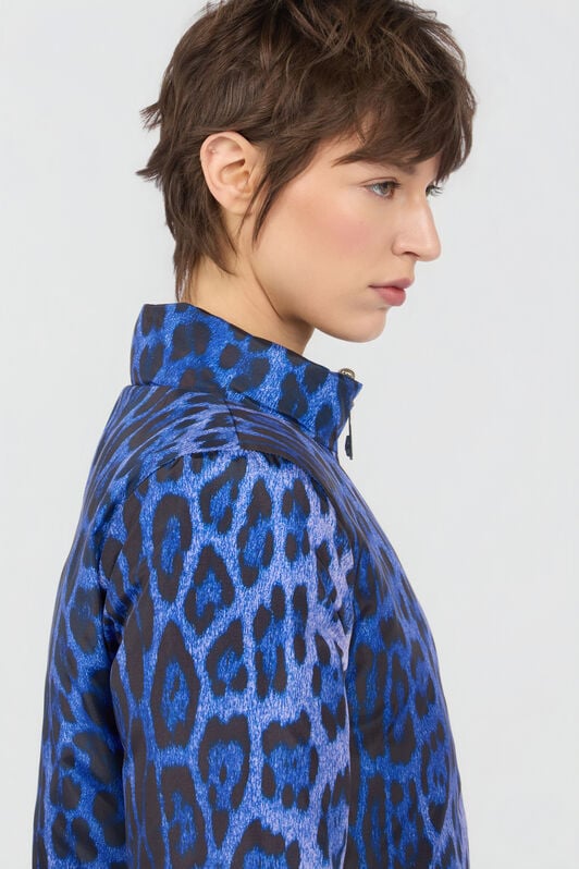 CL Bomber en imprimé Léopard Leo Natural Blue/Blu RXT40A-SB001
