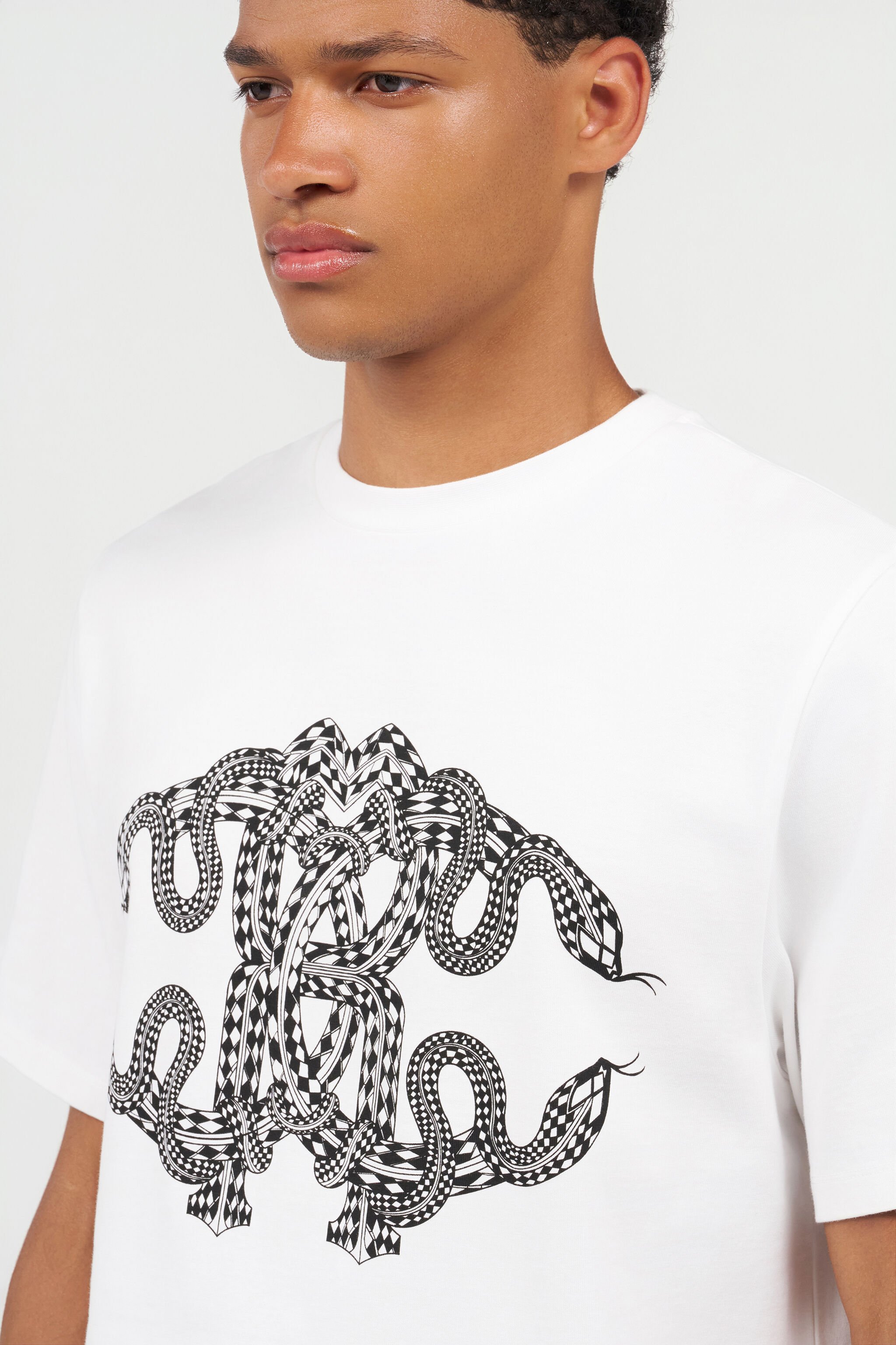 RC T-shirt in Cotone con Stampa Serpente RC T-shirt in Cotone con Stampa Serpente WHITE WNT61H-JD022