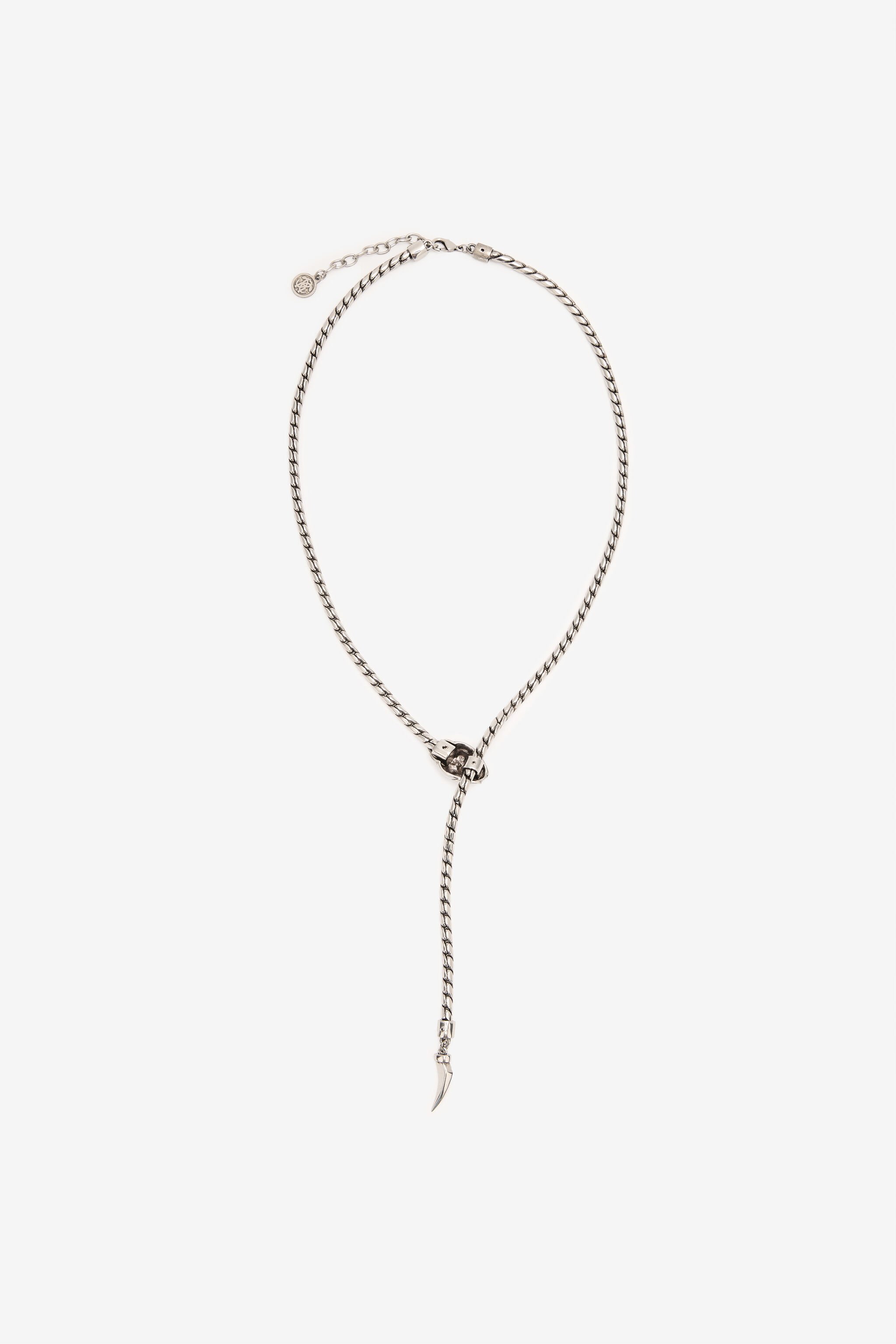 RC Snake And Fang Necklace Silver URG001-AM021