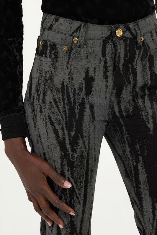 RC Black Denim Jeans With A Streak Effect RC Black Denim Jeans With A Streak Effect Black VWJ221-DE013