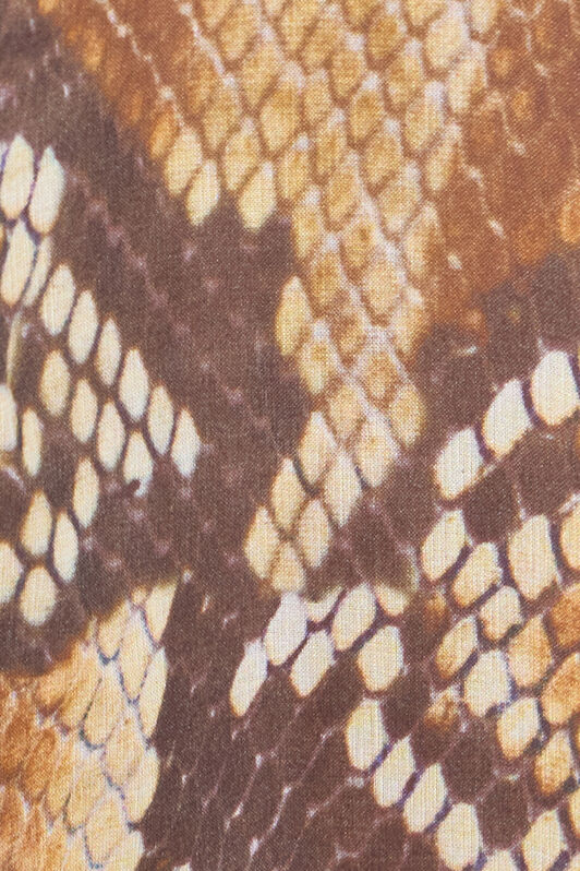 RC Python Print Kaftan Light Brown UWW005-HNN93