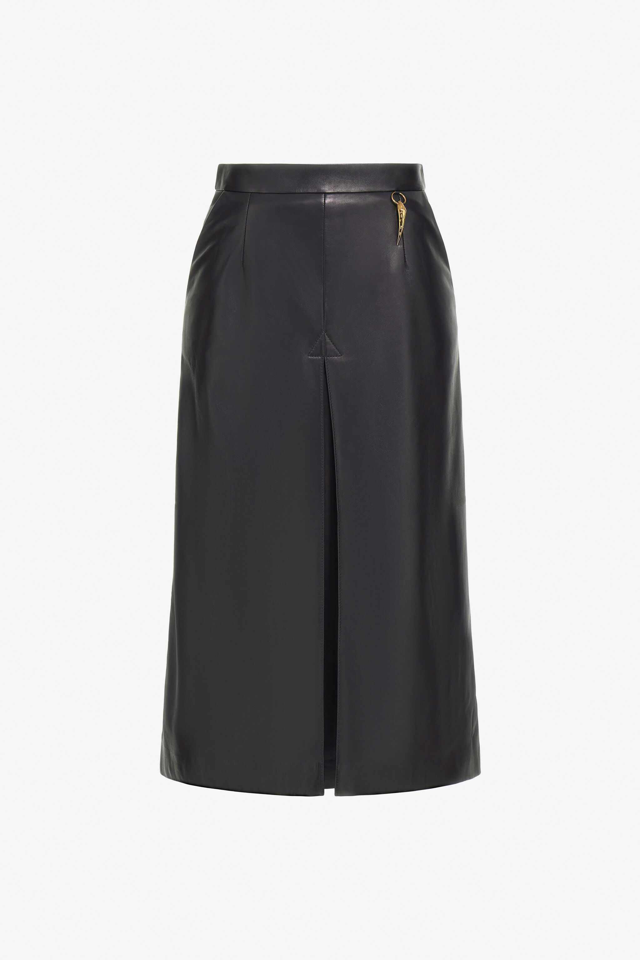 RC Jupe midi en cuir Noir TKP307-PN001
