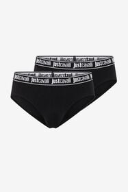 ${brand} Zweierpack Schwarze Slips mit Logo-Bund ${colorDescription} ${masterID}