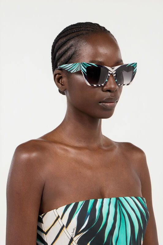RC Ray of Sea Sunglasses BLACK/TURQUOISE/WHIT UALD39-ID236