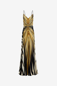 RC Ray Of Gold Print Dress GIALLO SEN.C.150850 TKT109-JRM33