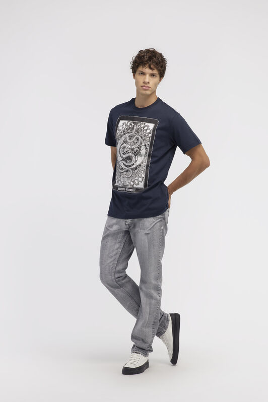 RC T-shirt with Snake print Dark blue NOT60F-JD060