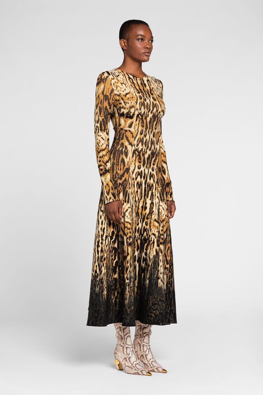 RC Ocelot-Jacquard Dress RC Ocelot-Jacquard Dress Light brown PKM103-MG050