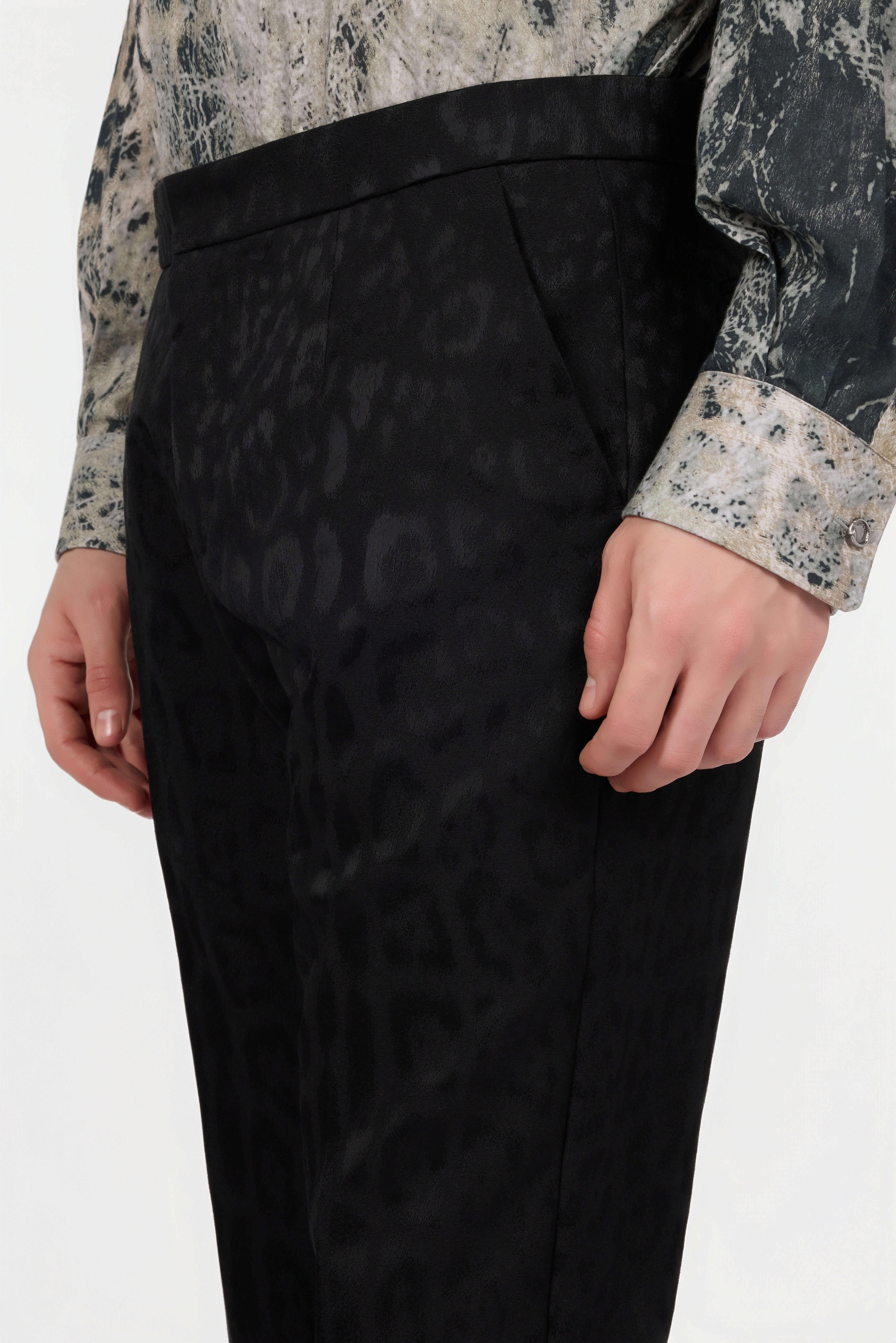 RC Pantalones Negros De Jersey BLACK XNT220-TJ033