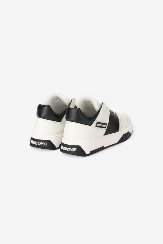 RC Bicolour low-top sneakers with logo Black/White SRS046-PZA90
