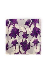 ${brand} Floral-Print Silk Scarf ${colorDescription} ${masterID}