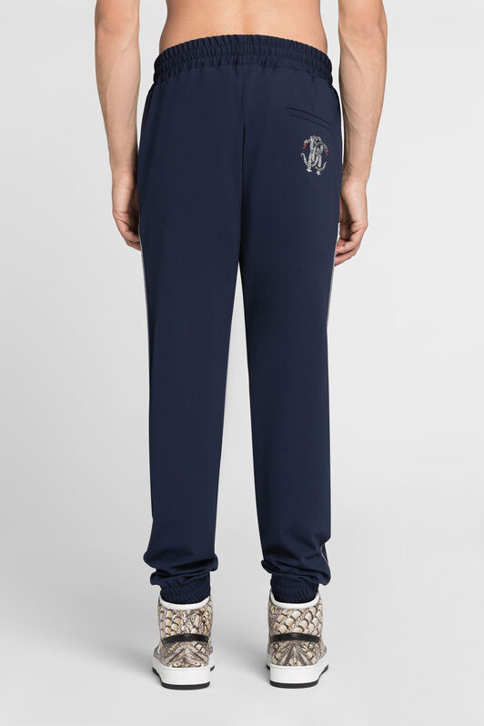 RC Snake-motif monogram trackpants Dark blue QRT209-NZ027