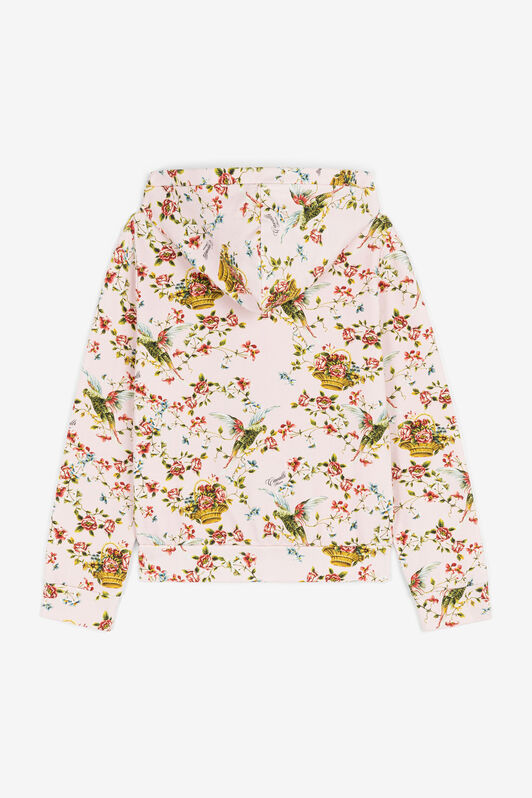JU Floral-print zip-up hoodie JU Floral-print zip-up hoodie Pink OJT917-1Z002