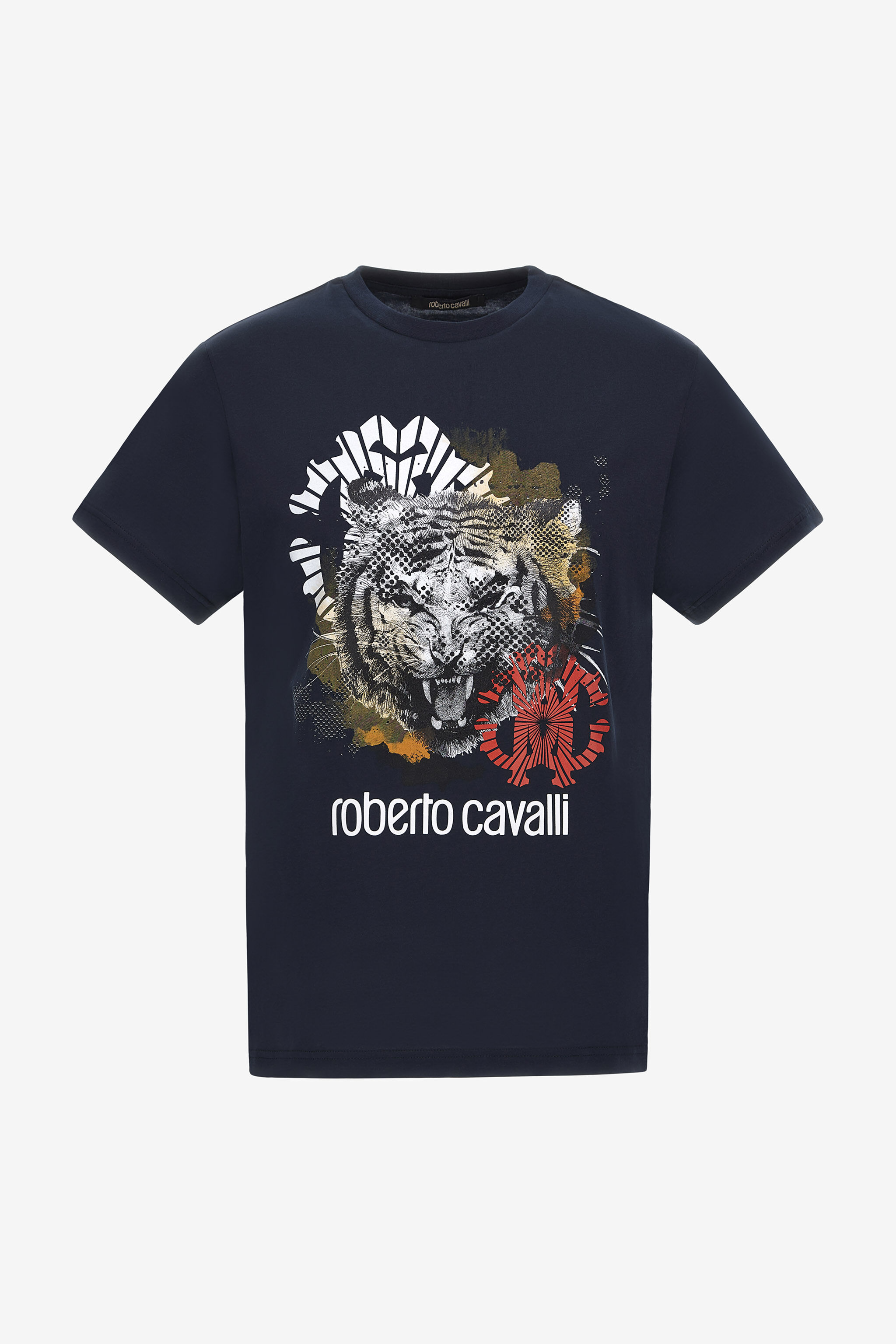 RC T-shirt with Jaguar logo and print Dark blue NOT60A-JD060