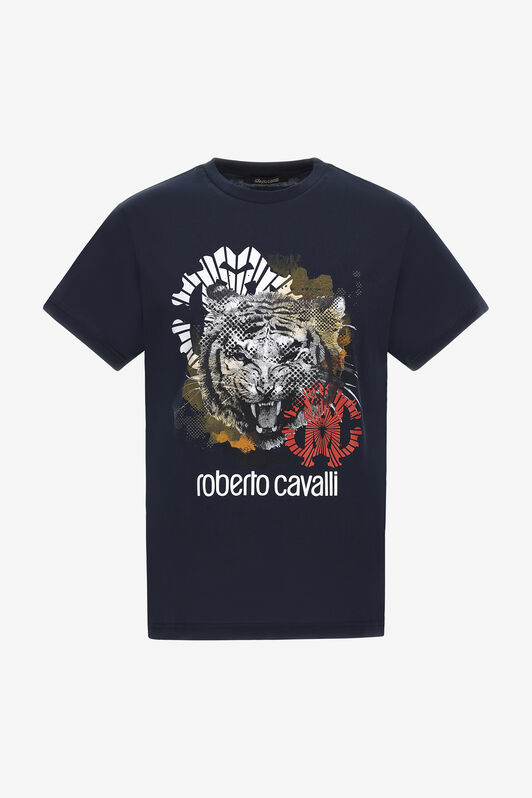 RC T-shirt with Jaguar logo and print RC T-shirt with Jaguar logo and print Dark blue NOT60A-JD060