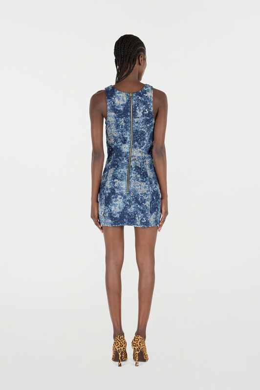 RC Mini Dress with Fading RC Mini Dress with Fading BLU SCURO VKJ150-VT012