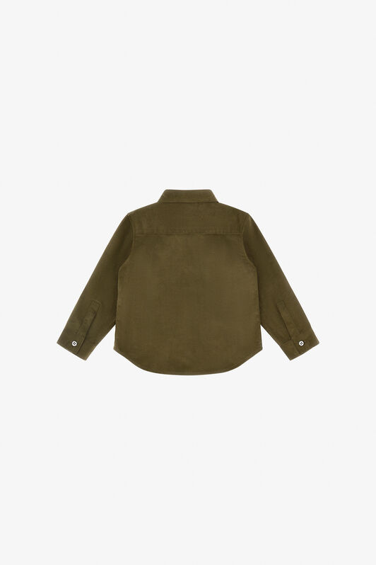 JU Velvet Shirt With RC Monogram JU Velvet Shirt With RC Monogram GREEN TJT701-VL006