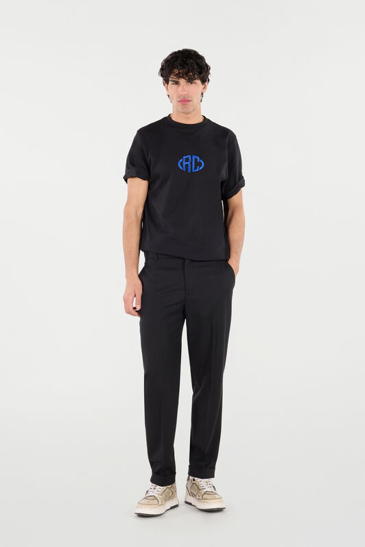 RC Cotton T-Shirt with Monogram RC Cotton T-Shirt with Monogram Black VRT61C-JD060