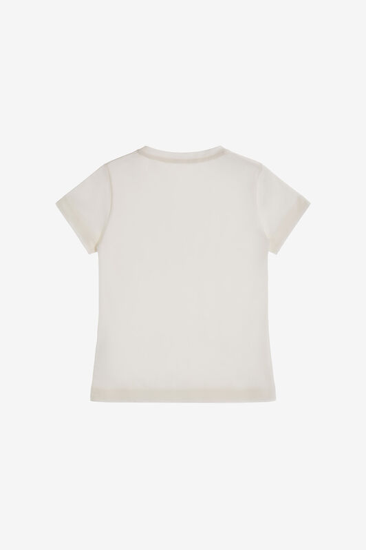 JU T-shirt con Monogram RC Bianco SJT621-JD001