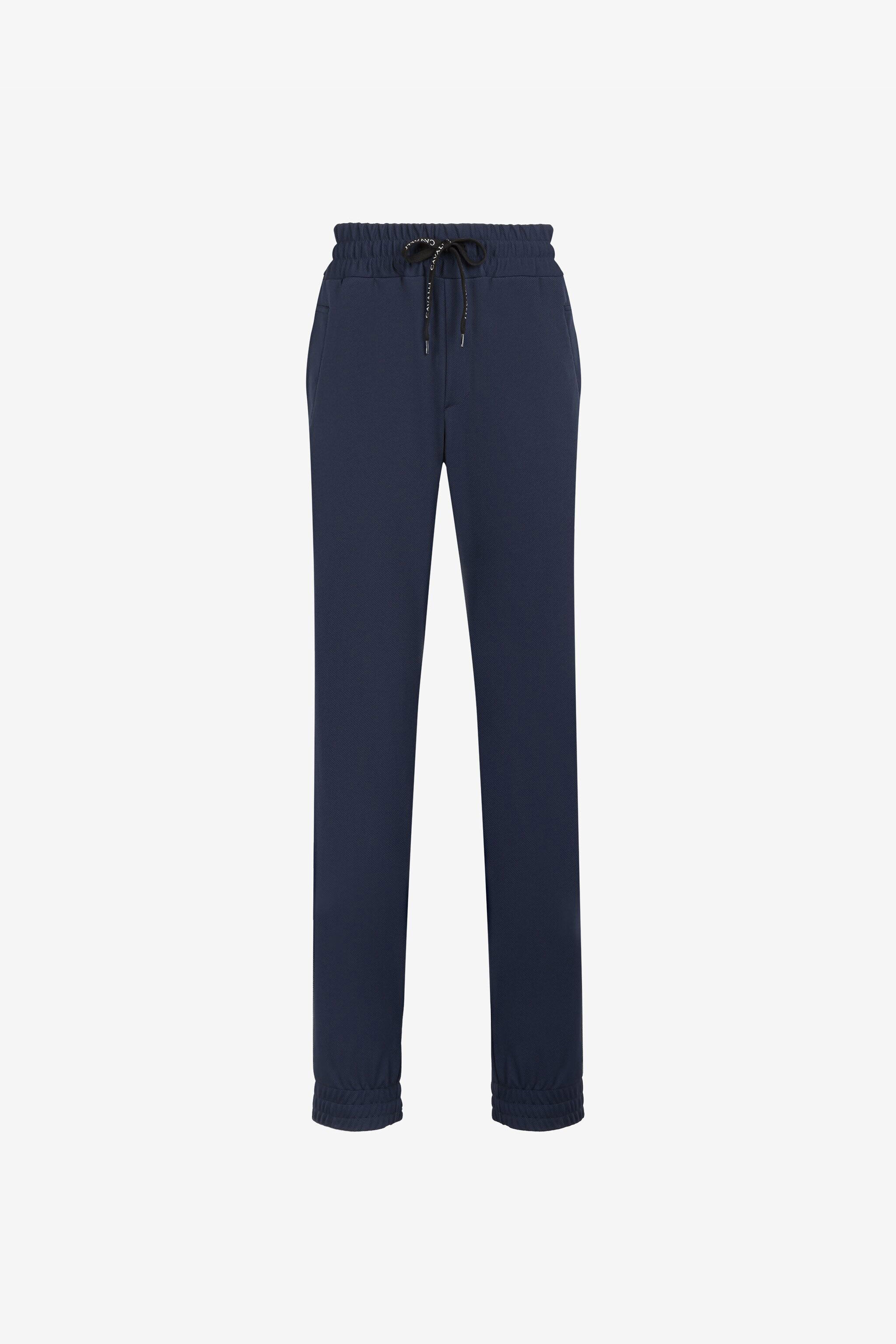 RC Snake-motif monogram trackpants Dark blue QRT209-NZ027