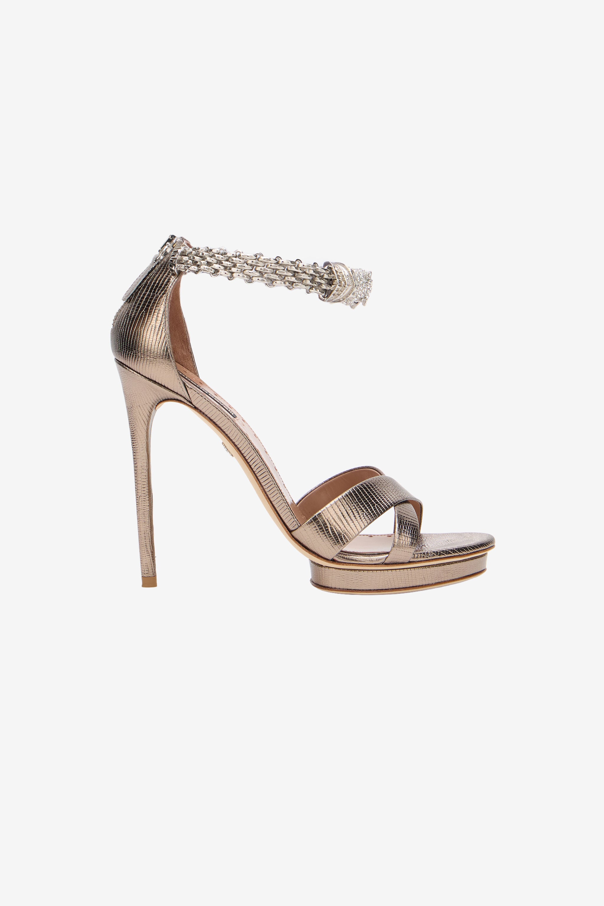 RC Roar Silver Leather Sandals SILVER SKS132-PZS14