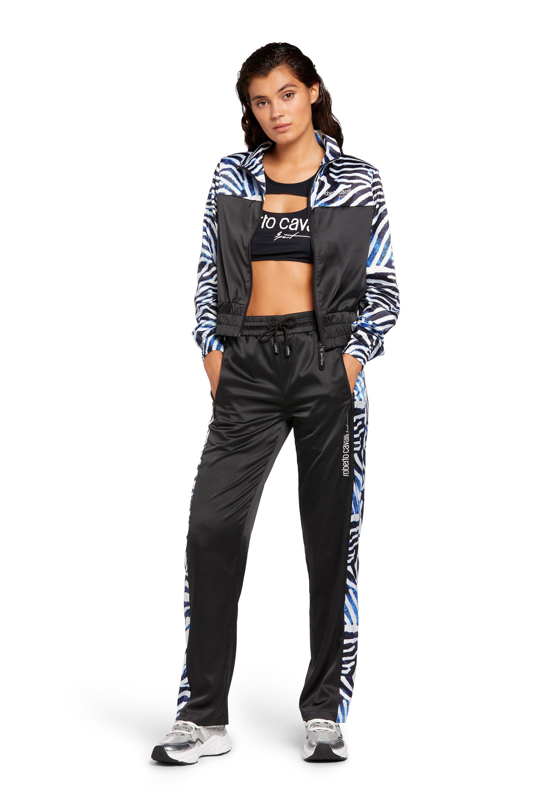 UG Sea Zebra-print track jacket BLACK/WHITE/BLUE MYY15F-ROA57