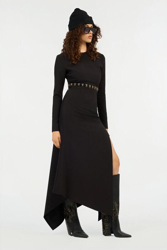 JC Just Cavalli Asymmetric Hem Dress JC Just Cavalli Asymmetric Hem Dress BLACK VFT277-VF427