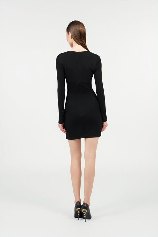 RC Robe Noire Mini Avec Décolleté Plongeant BLACK WKT123-JE034