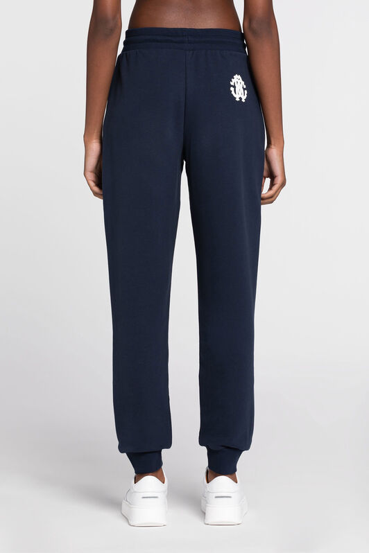 RC RC Monogram-Print Cotton Sweatpants RC RC Monogram-Print Cotton Sweatpants Dark blue JST23C-CF050