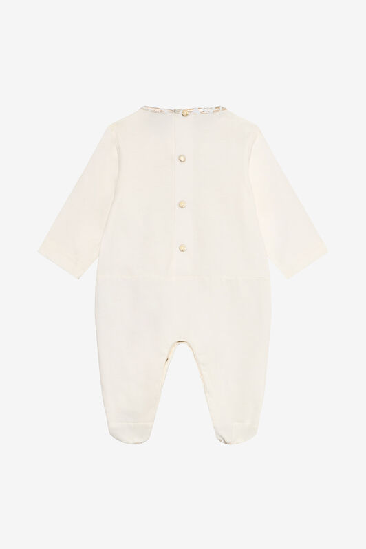 JU Completo Tutina Bianco Latte E Berretto Stampa Floreale JU Completo Tutina Bianco Latte E Berretto Stampa Floreale MILKY WHITE VJT806-JD001