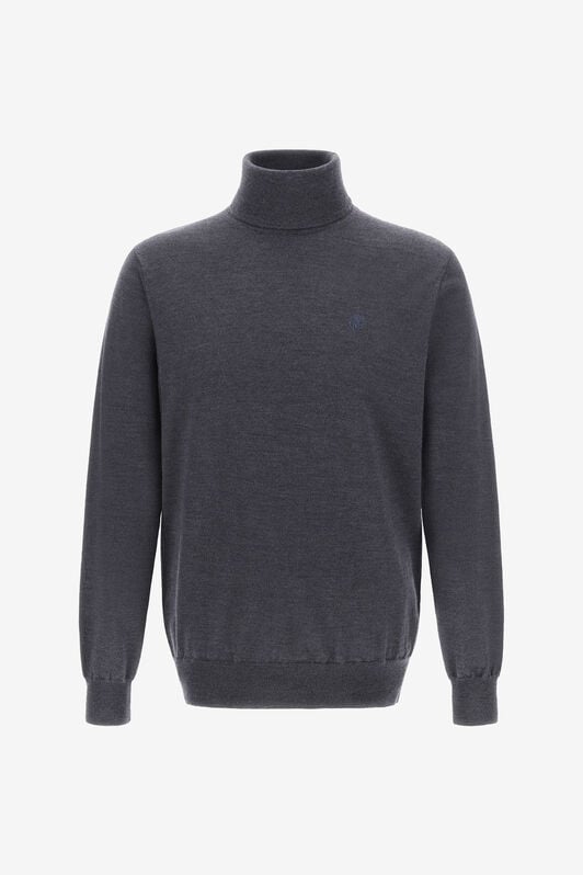 RC Turtleneck sweater with RC Dark gray NOM01C-MQ030