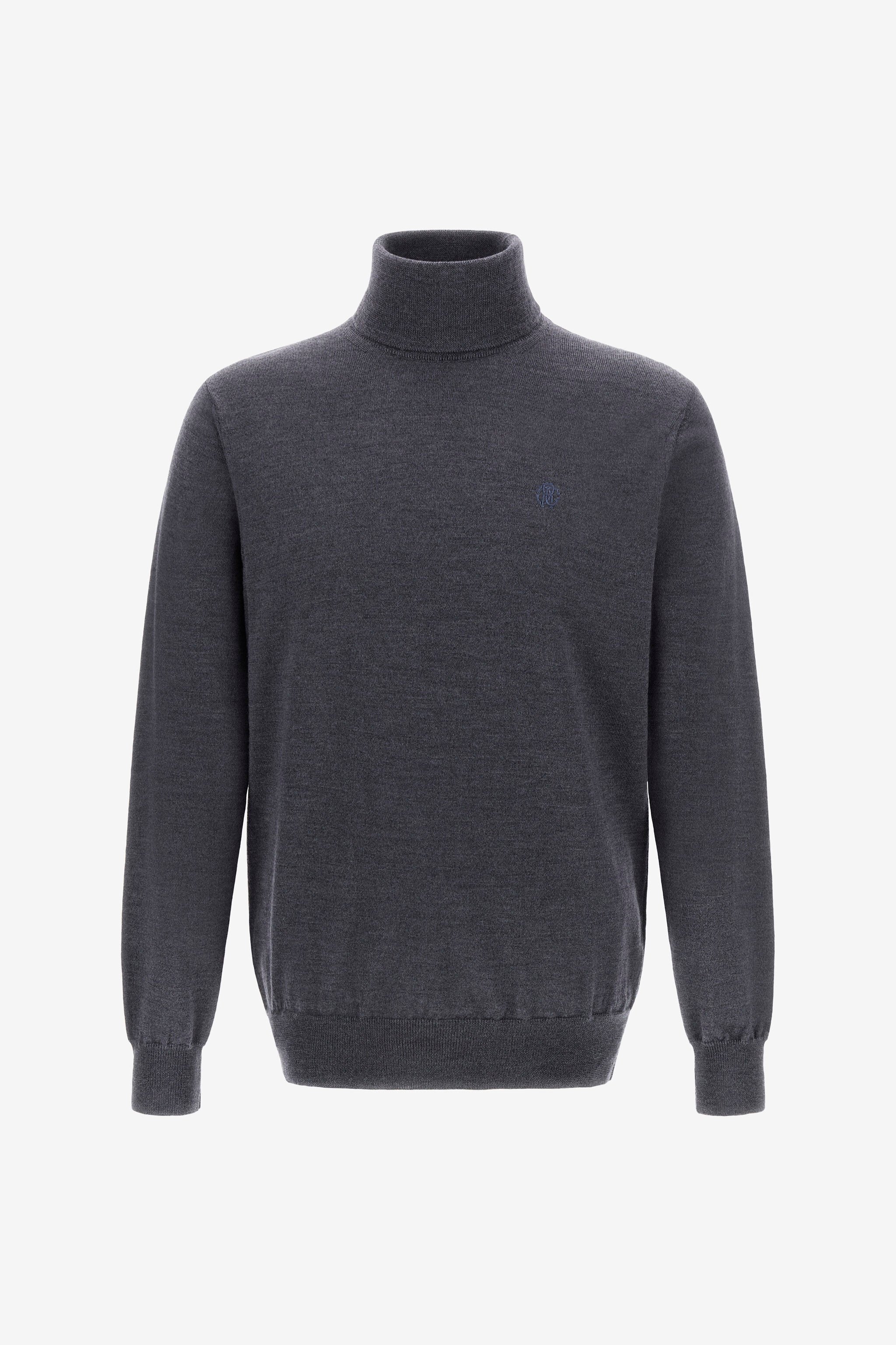 RC Turtleneck sweater with RC Dark gray NOM01C-MQ030