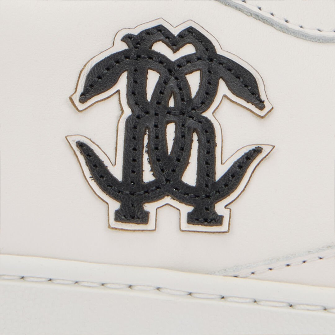 RC White Sneaker with Monogram RC RC White Sneaker with Monogram RC WHITE QOS00D-PZ099