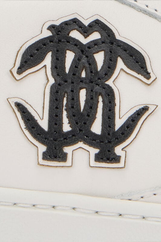 RC White Sneaker with Monogram RC RC White Sneaker with Monogram RC WHITE QOS00D-PZ099