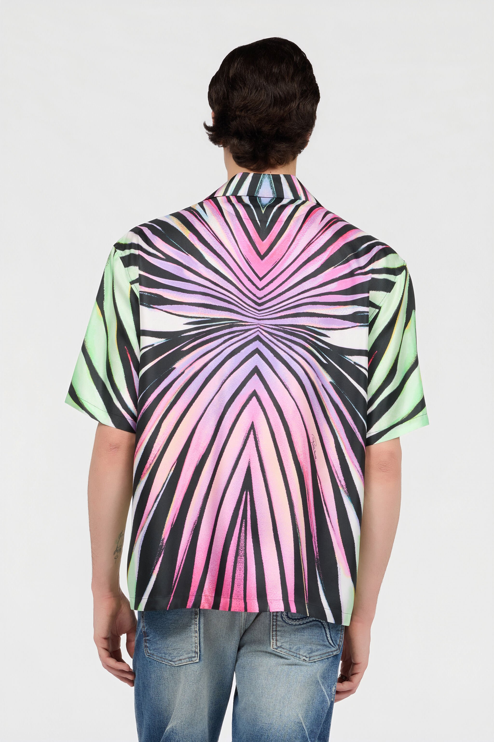 RC Ray Of Paradise Print Shirt PURPLE/GREEN XRT760-4QM33