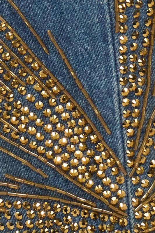 RC Vaqueros Con Strass Azul UKJ242-DS007