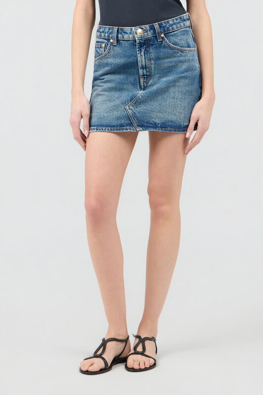 RC Blue Denim Mini Skirt LIGHT BLUE SOJ30C-D1002