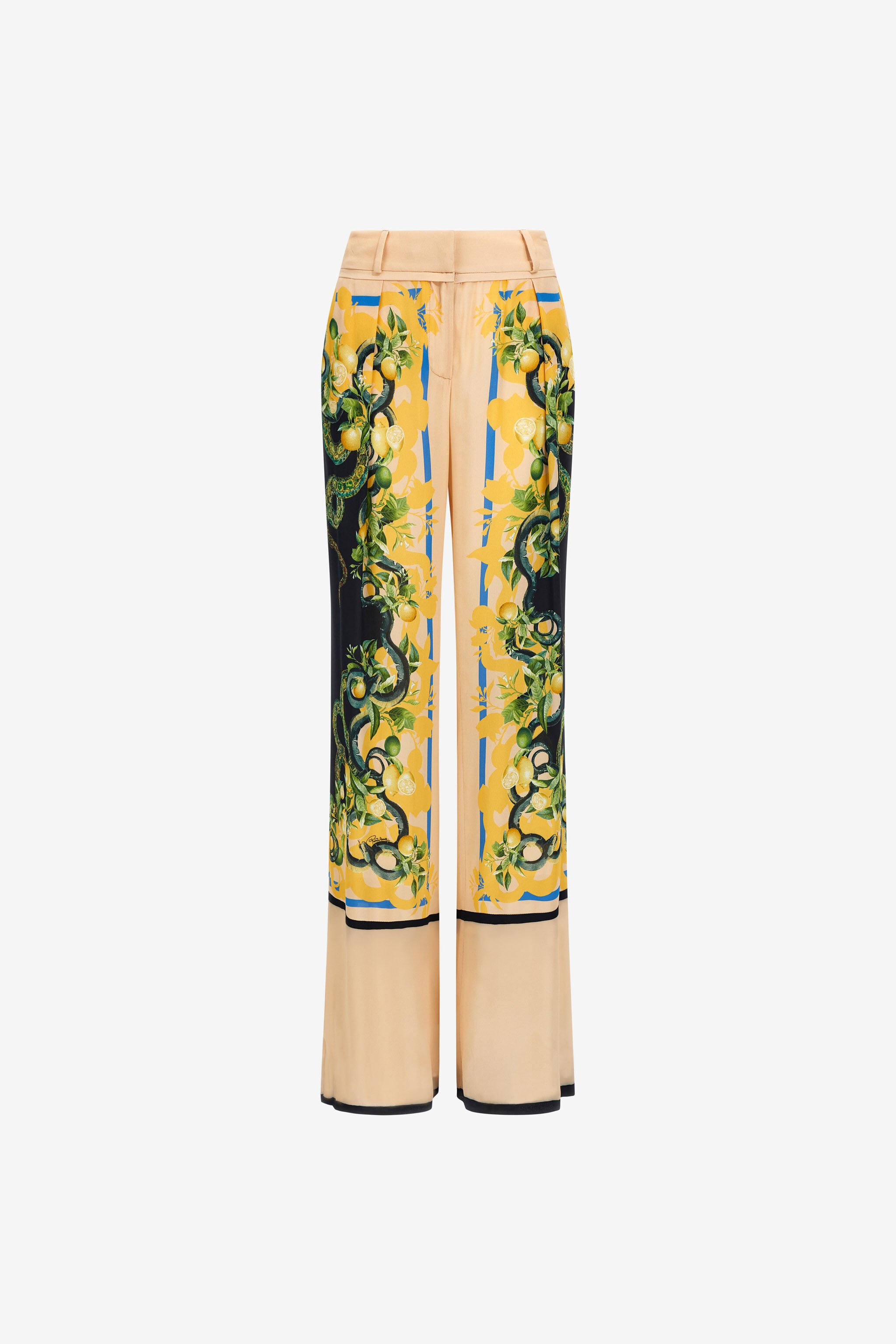 RC Lemon Snake print pants Marron clair SKT200-7HL30