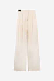 ${brand} Weite Hose In Creme Mit Cut-Out ${colorDescription} ${masterID}