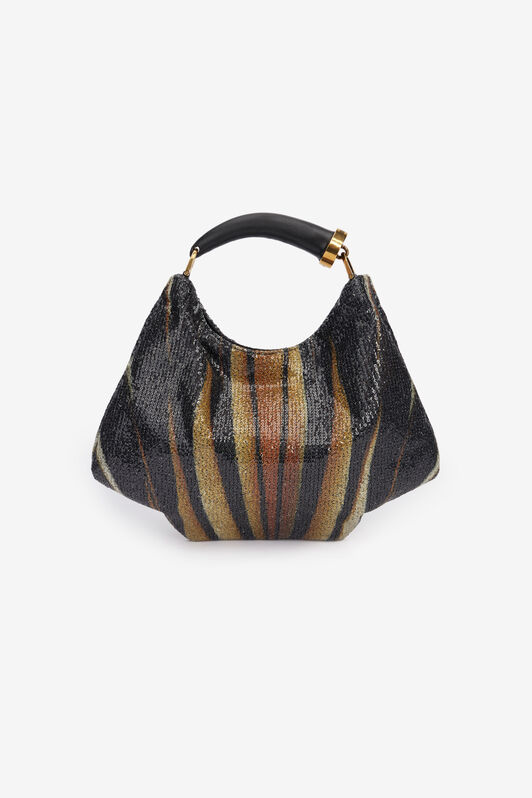RC Fang Small Hobo Bag with Sequins Gold TKB009-TR099