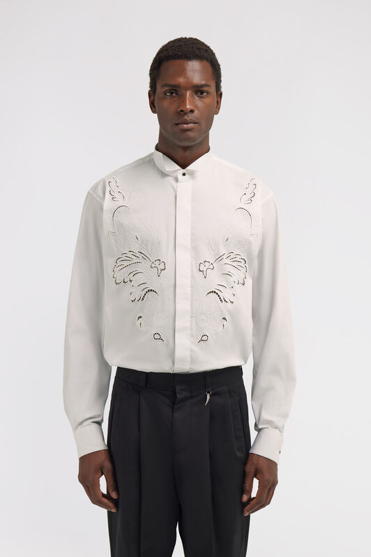 RC Camicia con ricamo Bianco TRT712-CH026