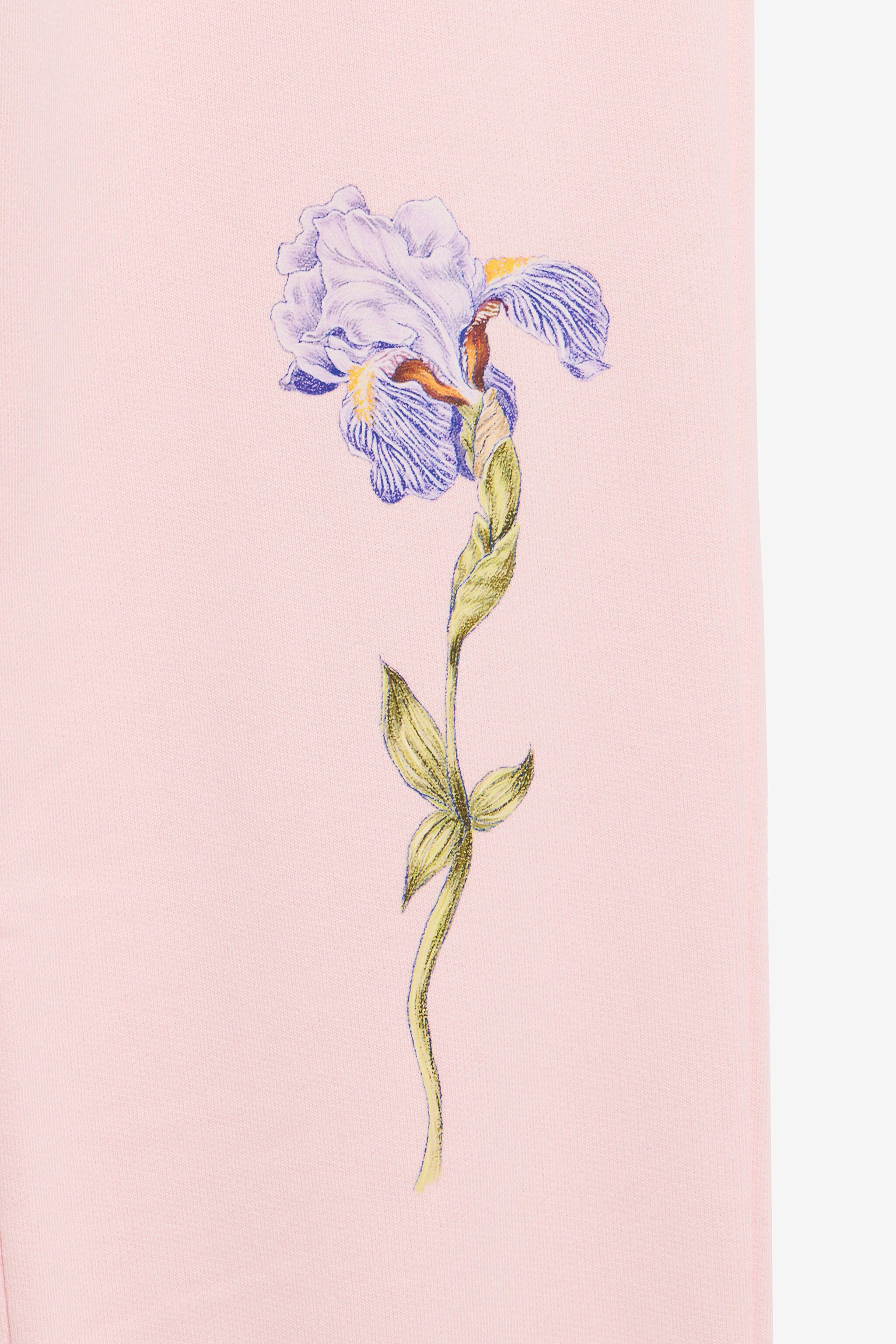 JU Pink Joggers With Leopard Waistband JU Pink Joggers With Leopard Waistband BABY PINK TJT24O-CF050