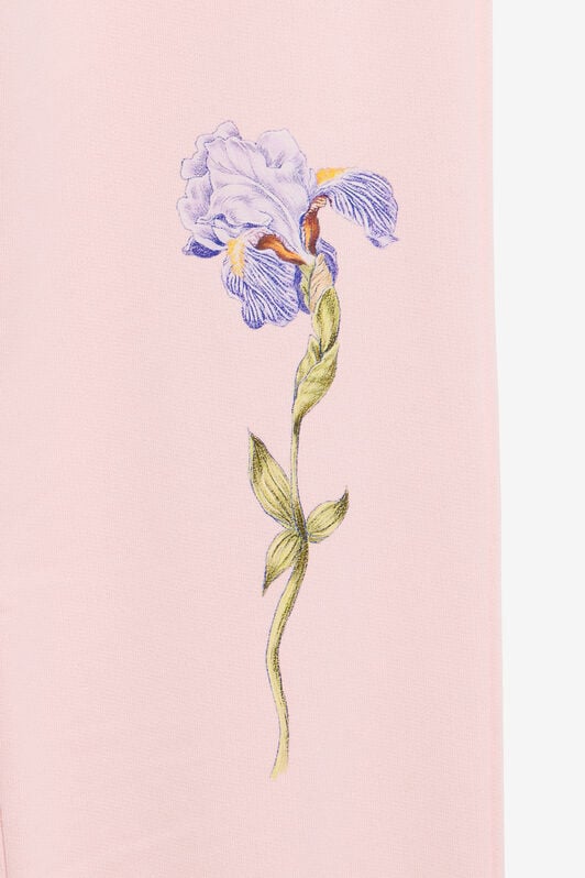 JU Pink Joggers With Leopard Waistband JU Pink Joggers With Leopard Waistband BABY PINK TJT24O-CF050