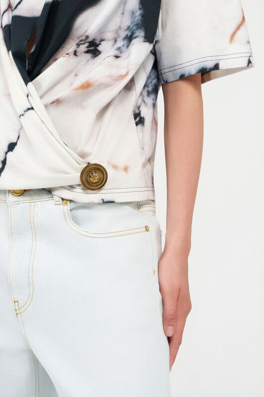 RC Grand Antique Print T-Shirt BIANCO/NERO TWT661-3PN18