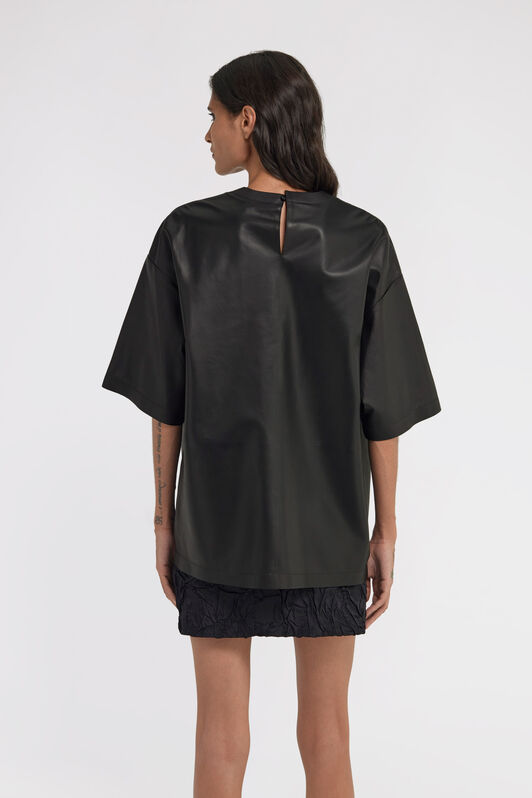 RC Leather T-shirt Schwarz TWP600-PN002