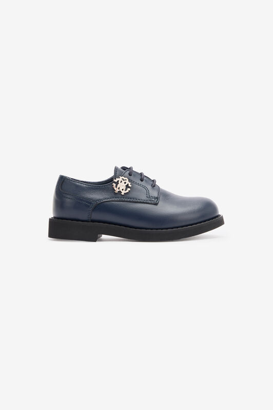 JU Lace-Up Loafers With RC Monogram BLUE NAVY TJS03L-PZJ02