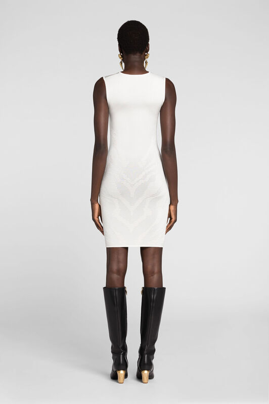 RC Embroidered Mini Dress White OKM106-MI001