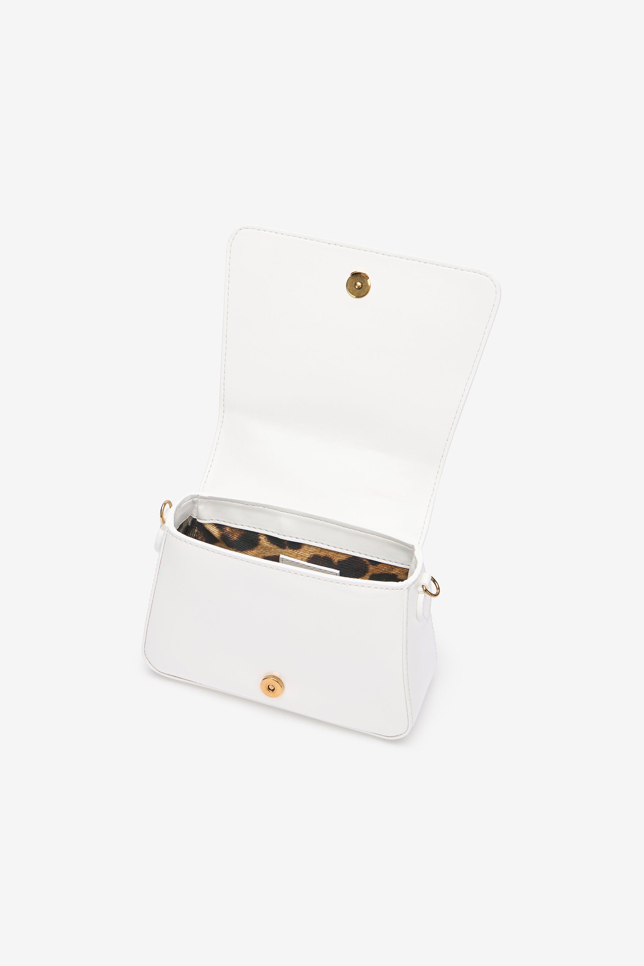 JU Mini Bag With Mirror Snake Monogram WHITE UJB00B-ABJ04