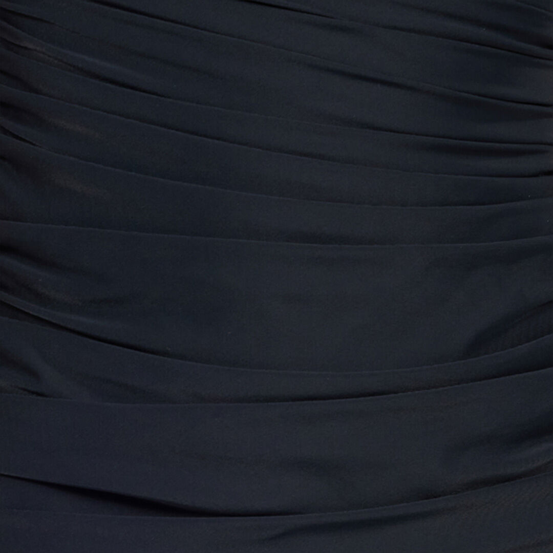RC Black Mini Dress with Ruching Black VWT152-LL002